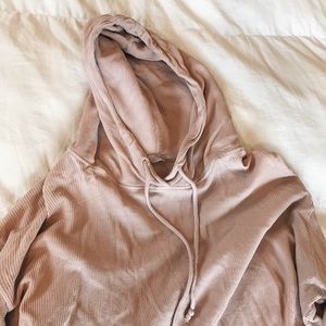 Pink Crop Hoodie